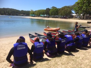 Year 7 students at tallebudgera creek