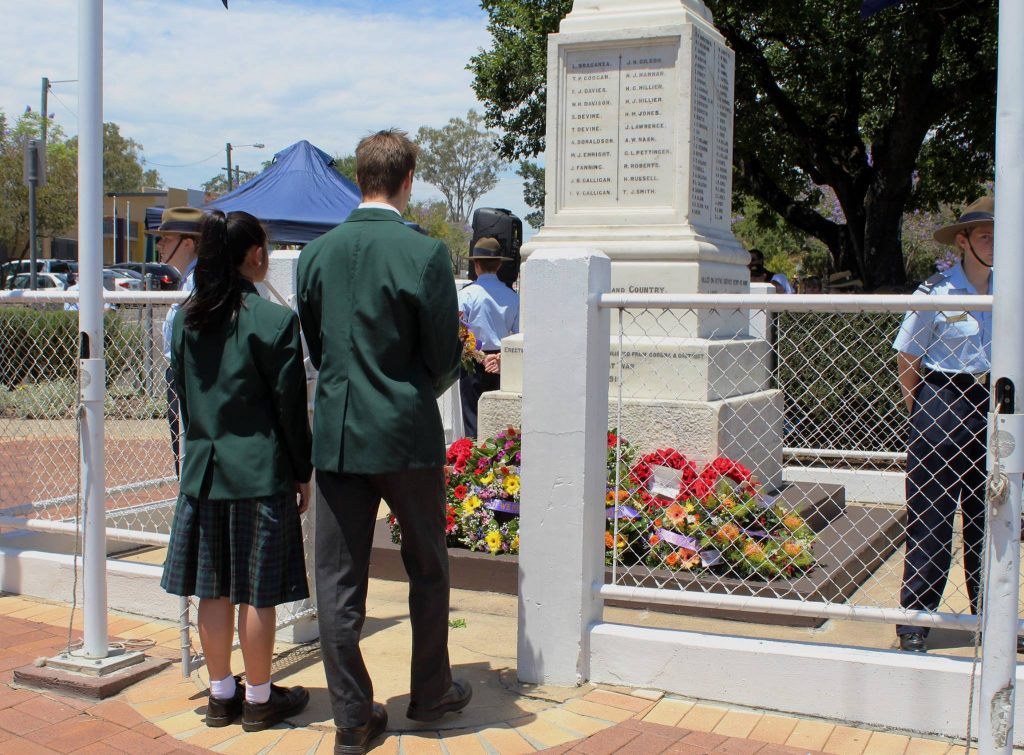 2017 Captains-Elect at Goodna Remembrance Day Memorial