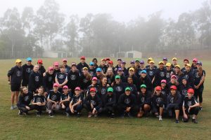 Westside Christian College FITChicks gather for their annual photo on a cold winter's morning