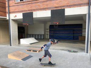 Skateboarders of Westside Christian College
